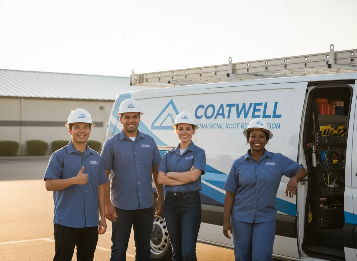Commercial roof coating company in Waelder, TX